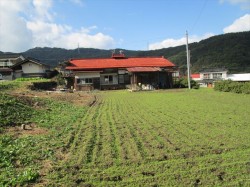 東側より地続きの畑と家